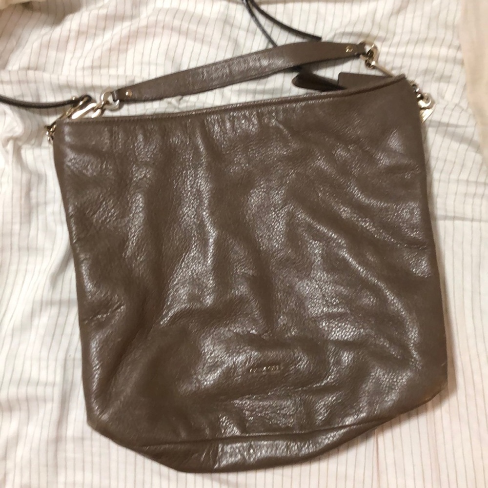 Large taupe Coach bag